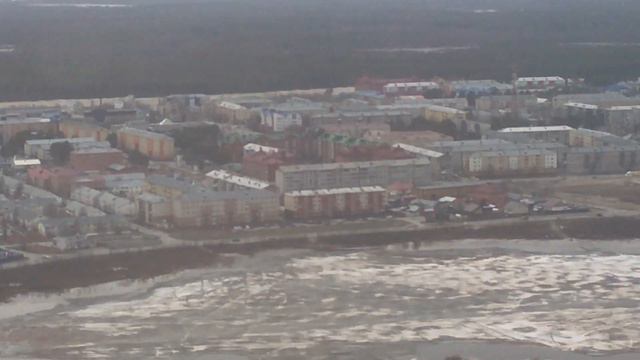 Белоярский. ХМАО. Вид с неба.