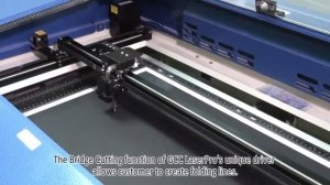 Биговка картона с помощью лазерного гравера GCC LaserPro