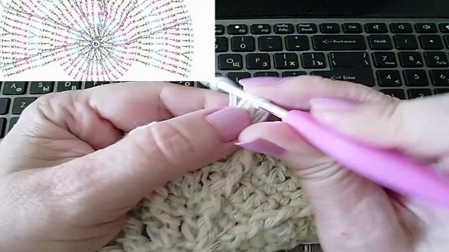 Как связать берет крючком #ЛюдмилаТен