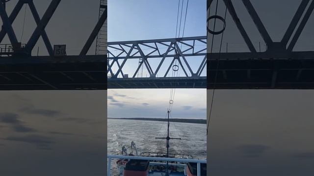 Высокогорский мост🚋Енисей🌊ОТ-2404🚢Работаем🌊