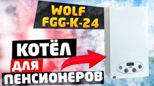 Газовый настенный котёл Wolf FGG-K-24. Идеальный котёл для пенсионеров.