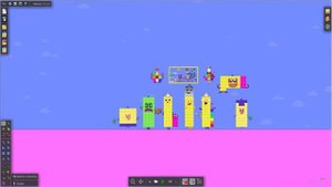 Numberblock Puzzle Tetris Game SMR SPACE Compilation 31 to 40 (over 10 min) by Algodoo