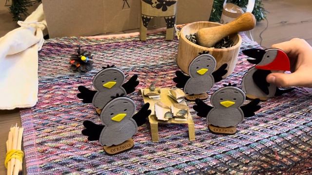 Сорока ворона детушек кормила пальчиковый театр из фетра смотреть онлайн