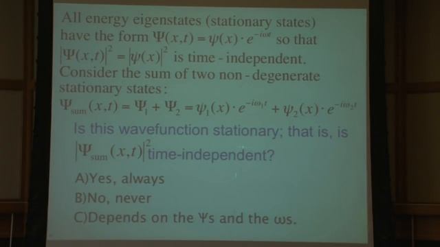 Lecture 7: More on Energy Eigenstates смотреть онлайн
