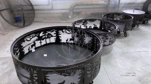 Обзор костровых чаш, нашего легендарного дизайна "Тайга". FIREPIT.RU 2023