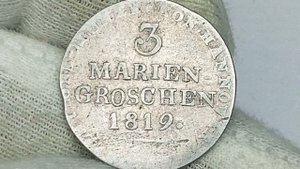 3 мариенгроша 1819 года.Королевство Ганновер. Цена