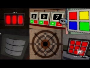 Все головоломки в пигги + плохая концовка лаборотории.