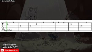Undertale - Fallen Down (Reprise) Guitar Tutorial