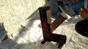 Печь ракета из отходов, делюсь размерами.