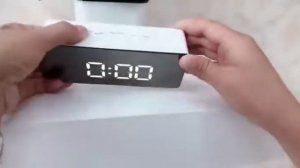 LED Mirror Alarm Clock Digital Snooze Table Clock | EllePeri