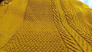 Платье спицами на шикарный размер.