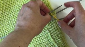 Сшиваем петли планки трикотажным швом