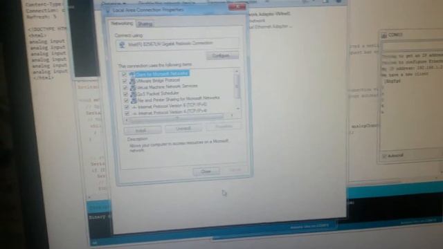 arduino Ethernet telnet TCP/IP смотреть онлайн
