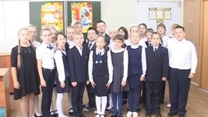 Здравствуй, школа! музыка Виталия Алексеева;  слова Марии Филатовой и Юлии Ядровской
