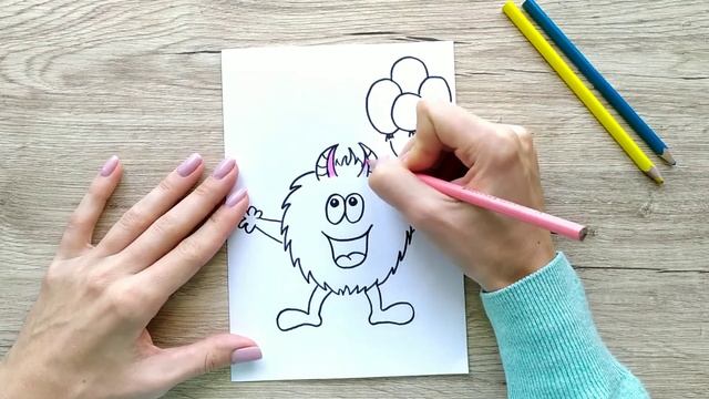 Познавательное рисование для детей с KIDS CLUB ARTY. Видеоурок. Рисуем Монстрика смотреть онлайн
