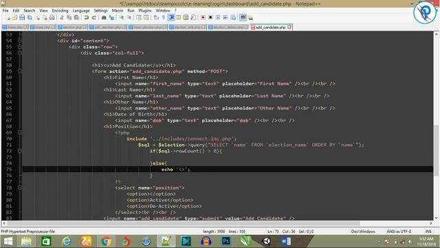 Day 34 PHP & PDO tutorial series Part II Voting System смотреть онлайн