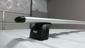 Ford Transit Connect with Thule Rapid Podium AeroBlade Roof Rack Crossbars