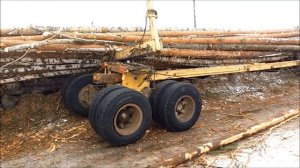 Рабочие будни на хлыстовозе. Архангельская область 2017 год.