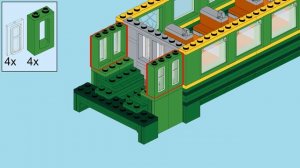 Электропоезд ЭР-2 из ЛЕГО (часть 2) (инструкция по сборке)