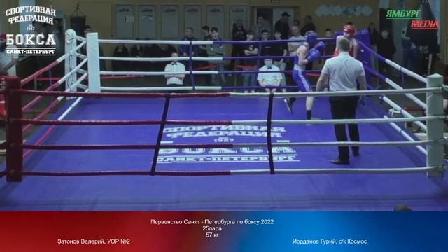 57 kg : Затонов Валерий, УОР №2 vs Иорданов Гурий, с/к Космос смотреть онлайн