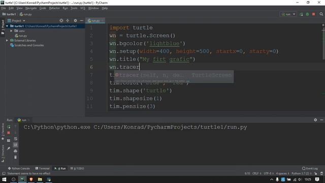 Python Turtle aplikacja okienkowa cz. 1 pl смотреть онлайн