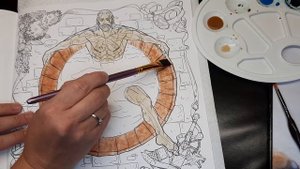 WITCHER - Как раскрашивать?Кто есть кто?Примеры и процесс раскрашивания раскраска антистресс ВЕДЬМА