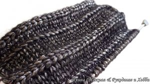 Классный, иногда очень нужный узор спицами - Поперечная косичка по лицевой и изнаночной стороне