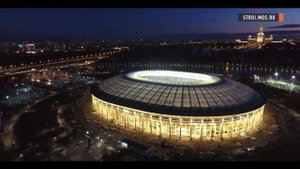 Стадион "Лужники": медиатабло и искусственное солнце