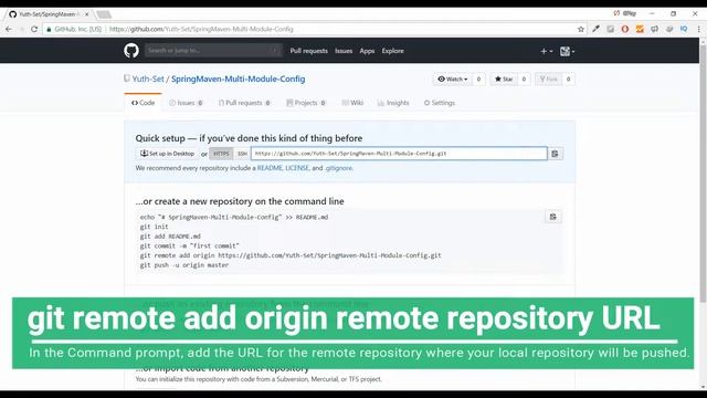 Add an existing local spring maven multi module project onto new github repository смотреть онлайн
