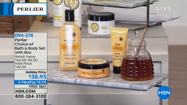 Perlier Honey 4piece Bath and Body Set with Box смотреть онлайн