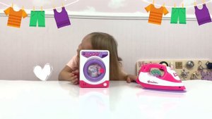 Стиральная Машинка и Утюг. Стирка, Глажка видео для детей