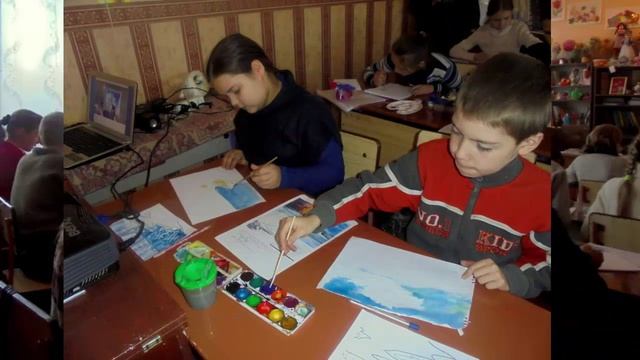Открытый урок по рисованию "МОРСКОЙ ПЕЙЗАЖ"