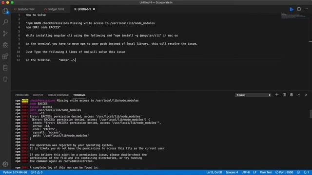 code EACCES error solution! смотреть онлайн