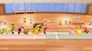 Super Mario Party MiniGames - Team Mario & Bowser Vs Team Peach & Daisy (Master Cpu)