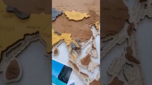 Обзор Подложки с Морями для 3Д карты мира 130х70