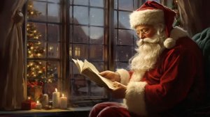 Frame TV Art Screensaver | Christmas Santa Vintage Painting