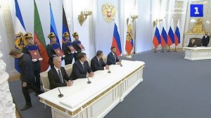 Путин подписал договоры о вхождении новых регионов в состав России