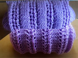 АЖУРНЫЙ РИСУНОК ИЗ 2 РЯДОВ // ВЯЗАНИЕ СПИЦАМИ