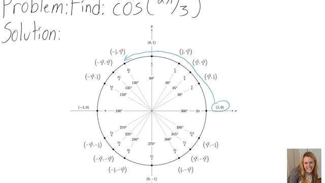 Trigonometry: Find cos (2π/3) смотреть онлайн