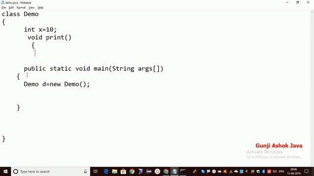 scope of variable In Java In Telugu By Gunji Ashok смотреть онлайн