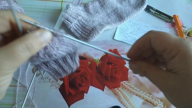 Как связать женские носочки спицами смотреть онлайн