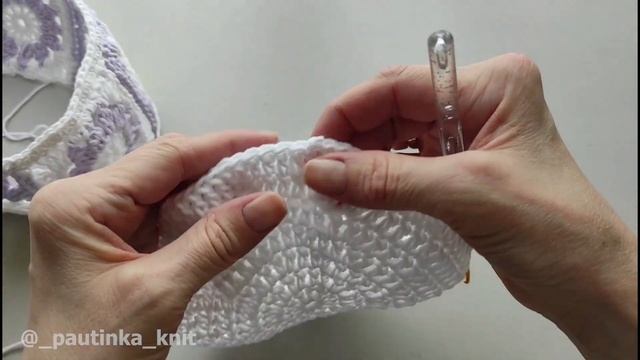 Панама из Мотивов Ромашками Крючком без Расчётов и на Любой Размер Chamomile panama #_pautinka_knit смотреть онлайн