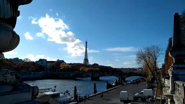 Париж.2018. Река Сена, мост Александра 1, Эйфелева башня смотреть онлайн