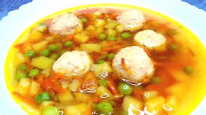 Суп с фрикадельками простой и вкусный рецепт