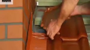 Монтаж примыкания к дымоходу
