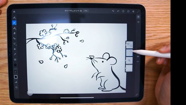 iPadの無料アプリ、Adobe Frescoでリアル水墨画を描いてみた！ смотреть онлайн