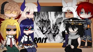 Pro heroes react to Manga deku (war) | second war || angst || spoilers‼️
