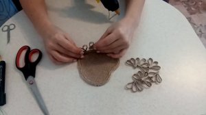 Конфетница. Поделки из джута.