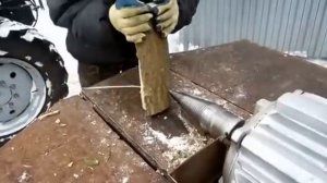 Колем дрова.Мотоблок.Mechanisms for splitting firewood