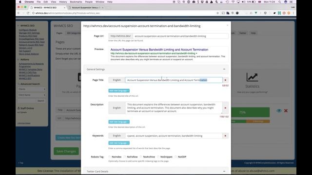WHMCS SEO Module смотреть онлайн